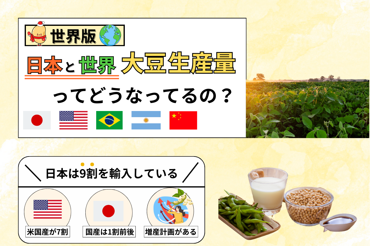世界版】大豆の生産量まとめ｜日本の生産量と今後の展望 | ソイメディア