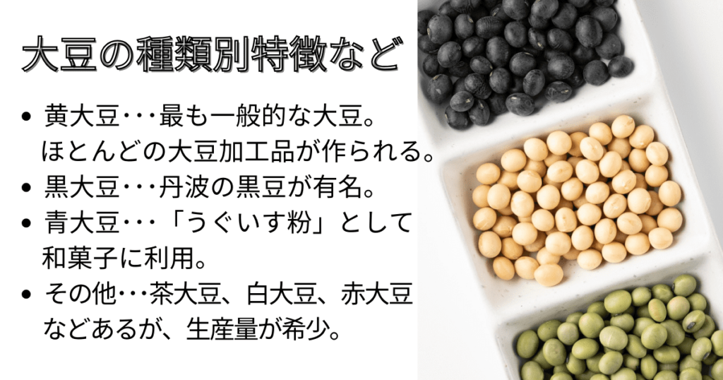 大豆　種類　特徴